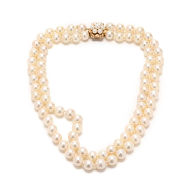 double-strand-pearl-necklace-with-gold-and-pearl-clasp