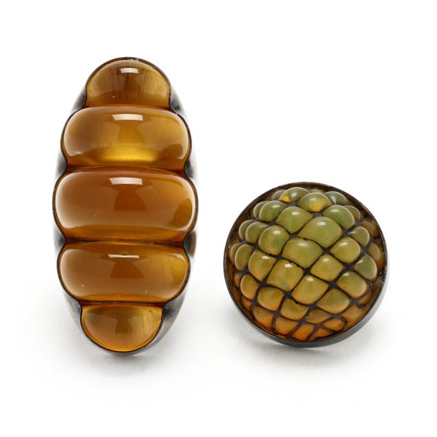 a-silver-and-glass-lapel-pin-and-a-silver-and-glass-lapel-pin-julie-anne-mihalisin