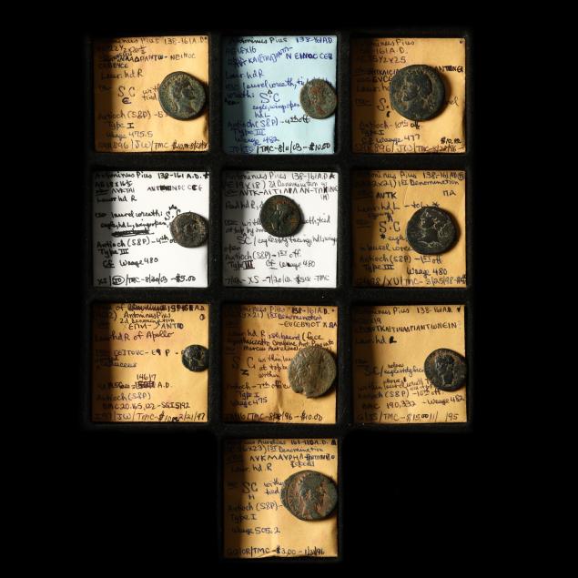 antioch-seleucis-pieria-ten-10-bronzes-of-the-2nd-century-a-d