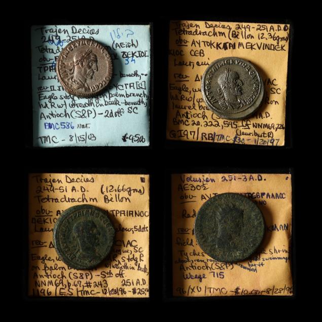 antioch-seleucis-and-pieria-three-3-billon-tetradrachms-and-a-bronze