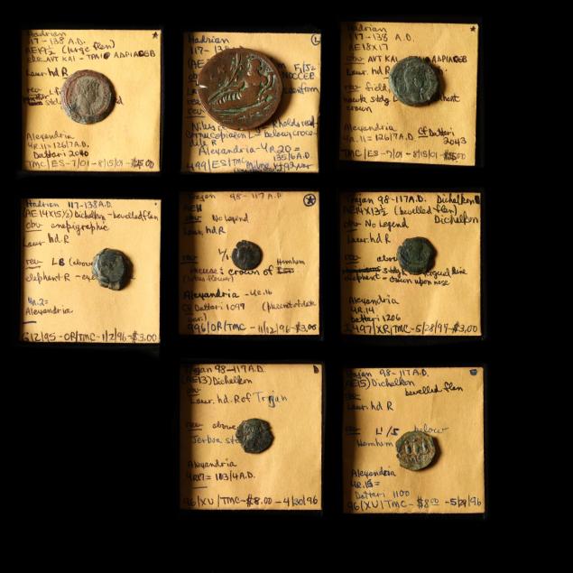 roman-egypt-four-4-coins-of-trajan-and-four-4-coins-of-hadrian