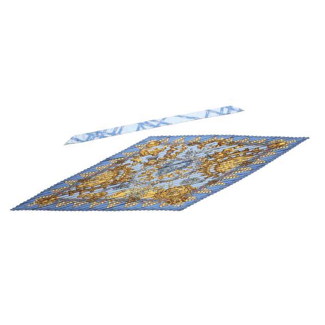 a-pleated-silk-scarf-and-a-silk-twilly-hermes