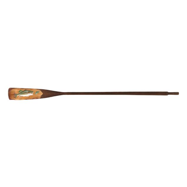 duane-raver-nc-1927-2022-bass-chasing-sunfish-on-oar