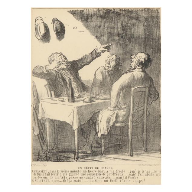 honore-daumier-french-1808-1879-i-un-recit-de-chasse-no-4-i