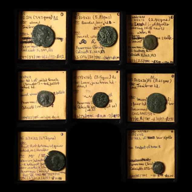 sicily-panormos-eight-8-bronzes-5th-2nd-centuries-b-c