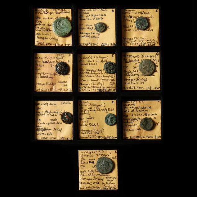 sicily-akragas-ten-10-bronze-coins-5th-3rd-c-b-c