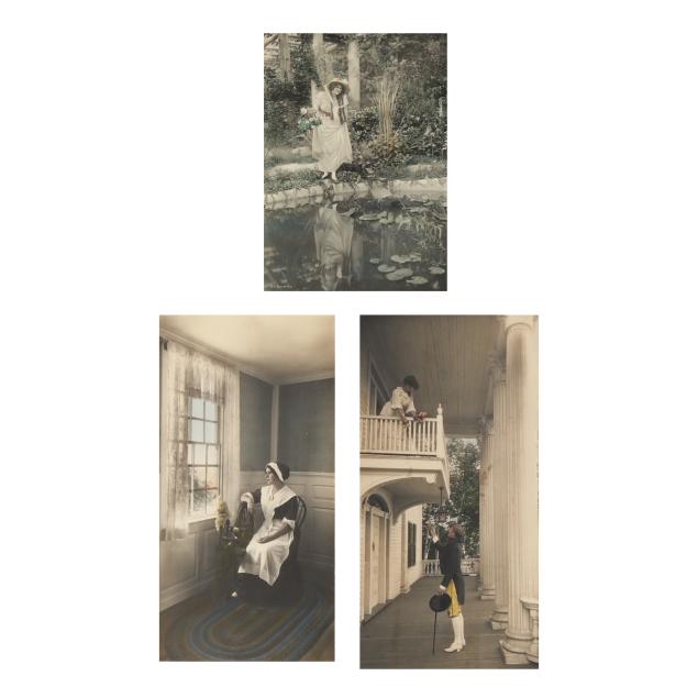 three-antique-hand-tinted-photographs