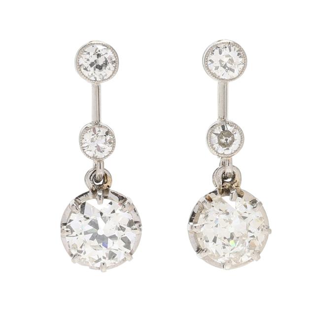 antique-platinum-and-diamond-earrings