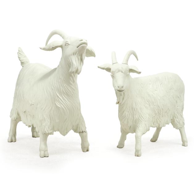 pair-of-life-size-goat-sculptures