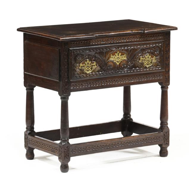 jacobean-carved-oak-one-drawer-stand