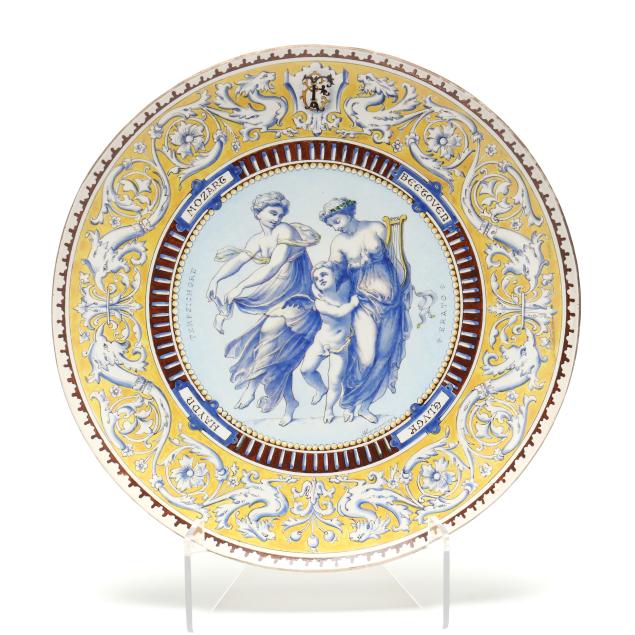 montereau-b-cie-faience-charger-of-musical-theme