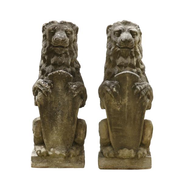pair-of-cast-stone-heraldic-lion-garden-statues