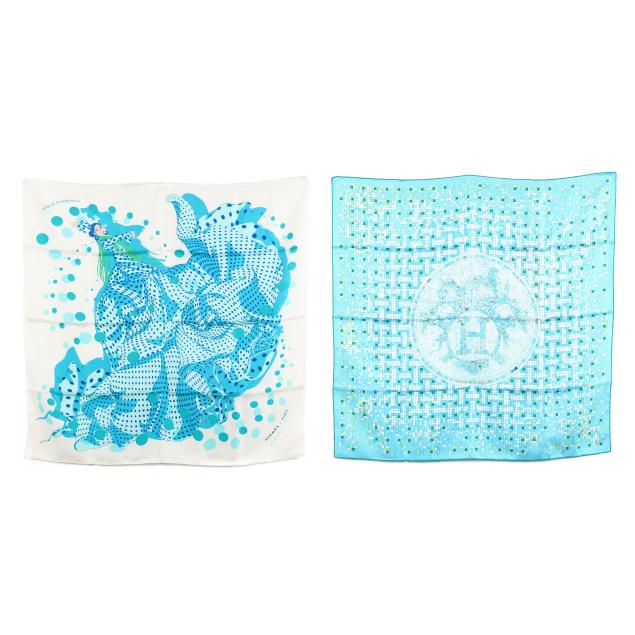 two-silk-scarves-hermes