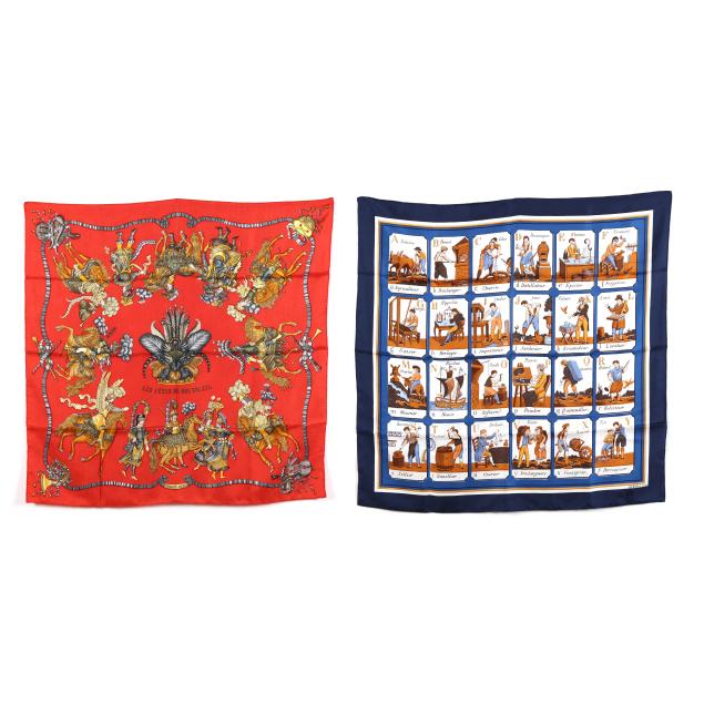two-silk-scarves-hermes