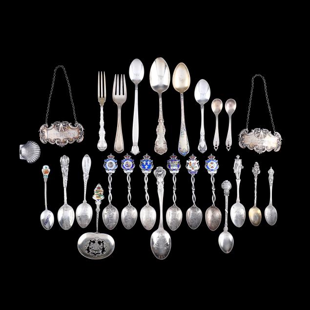 assortment-of-sterling-silver-flatware-and-accessories