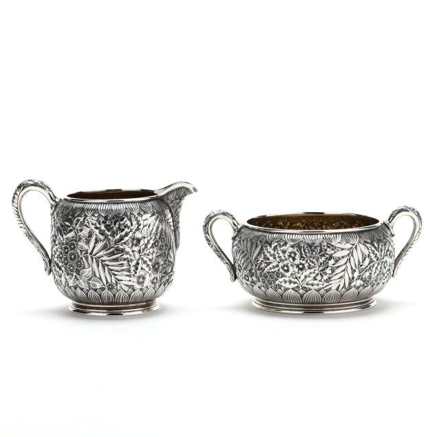 a-sterling-silver-repousse-creamer-and-sugar-by-dominick-haff