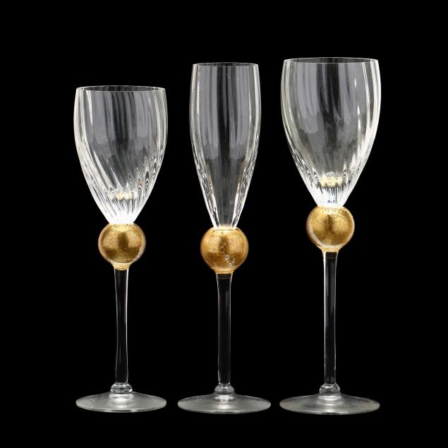 29-pieces-of-union-street-blown-glass-stemware