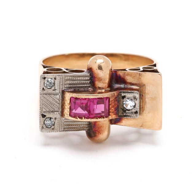 retro-bi-color-gold-and-gem-set-ring