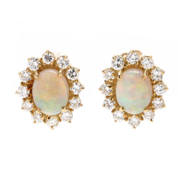 pair-of-gold-opal-and-diamond-earrings
