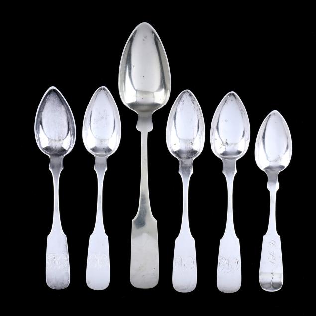 six-american-coin-silver-spoons