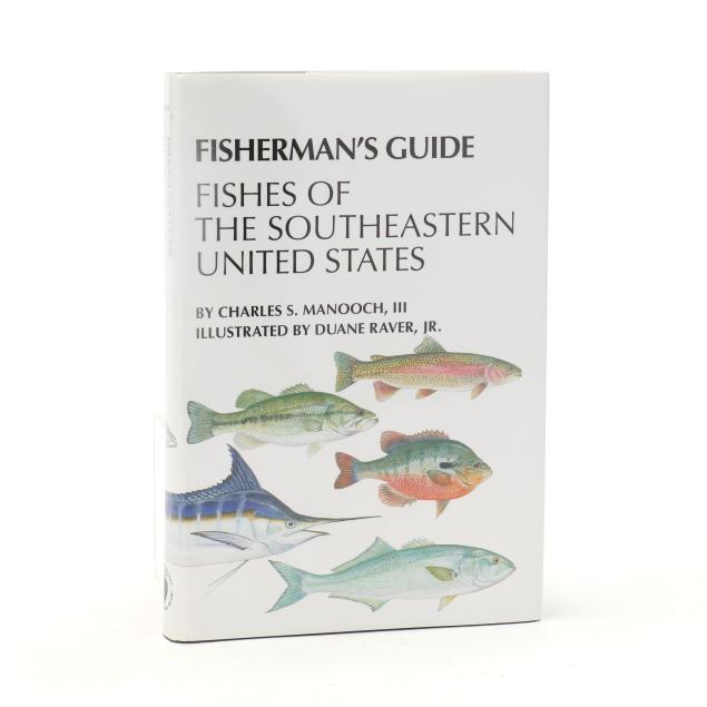 manooch-s-i-fisherman-s-guide-fishes-of-the-southeastern-united-states-i-signed-and-with-watercolor-by-duane-raver