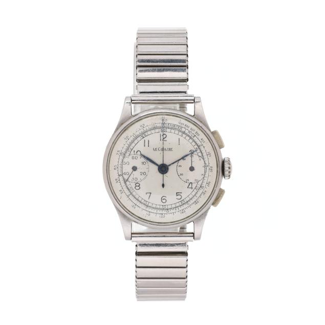 vintage-stainless-steel-chronograph-watch-lecoultre