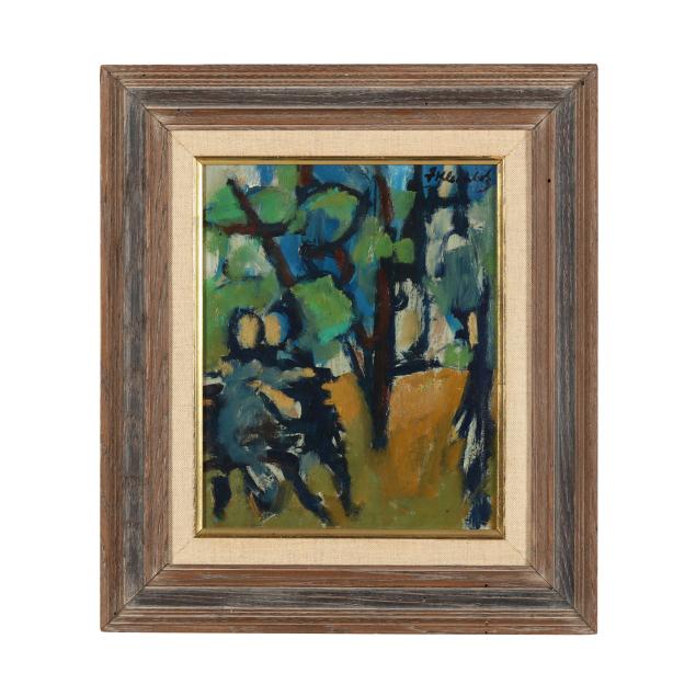 frank-kleinholz-american-1901-1987-landscape-with-figures-on-a-park-bench