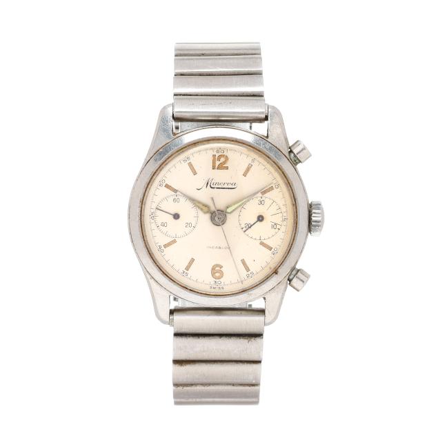 vintage-stainless-steel-chronograph-watch-minerva