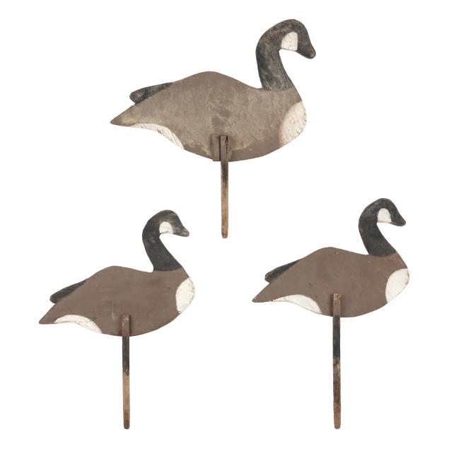 floyd-parker-nc-1927-2004-three-stick-up-silhouette-decoys