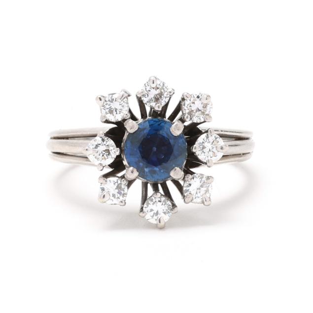 vintage-platinum-sapphire-and-diamond-ring