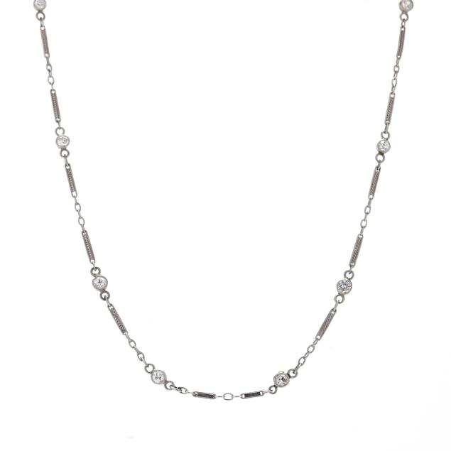 platinum-white-gold-and-diamond-station-necklace