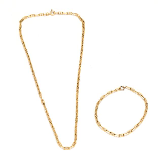 gold-necklace-and-bracelet-unoaerre