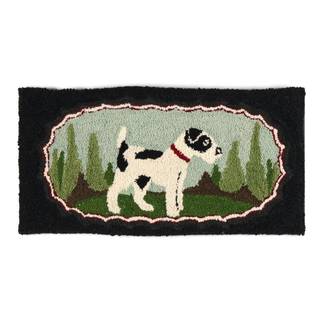 vintage-punch-hooked-rug-with-dog