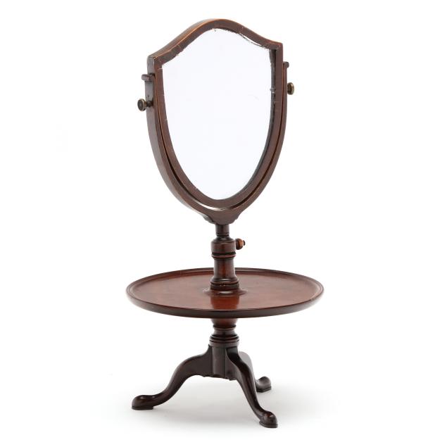 antique-queen-anne-style-mahogany-shaving-mirror