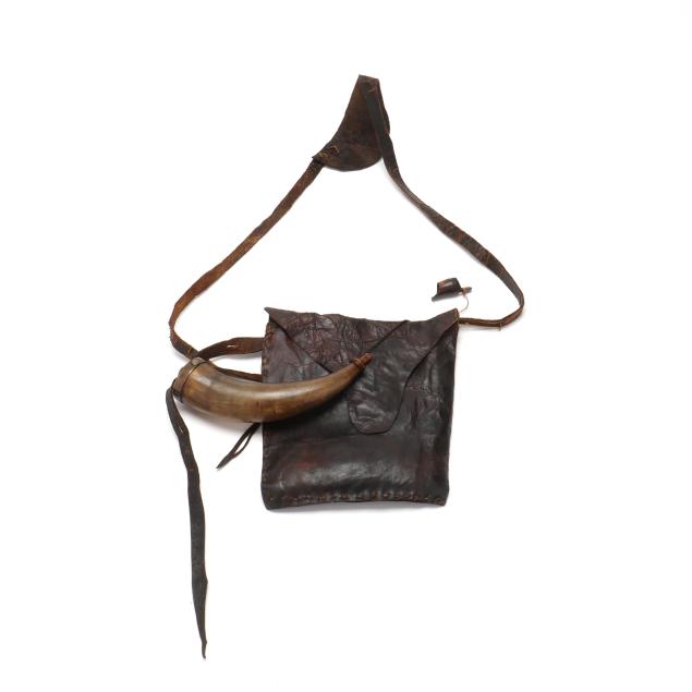 early-piedmont-north-carolina-powder-horn-bag-and-measure-tool