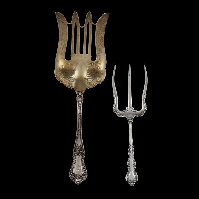 two-american-sterling-silver-serving-forks