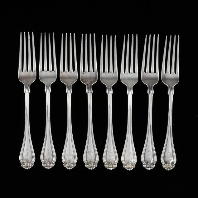 eight-dominick-haff-i-century-i-sterling-silver-forks