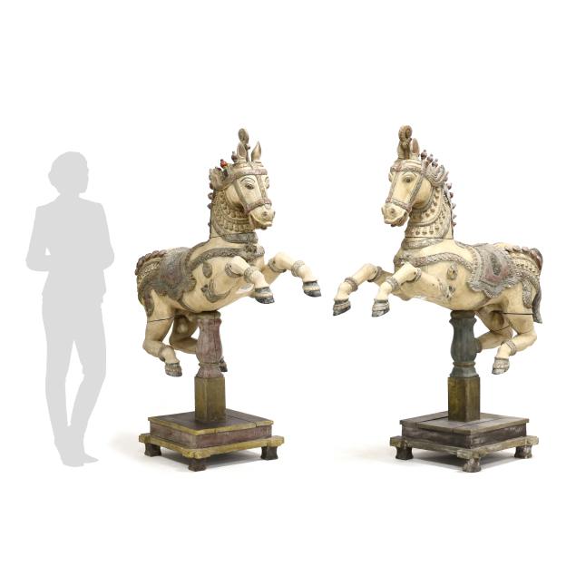 a-pair-of-carved-wood-indian-rajasthan-prancing-horses