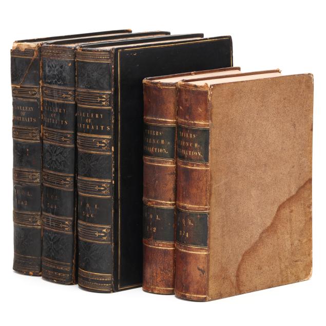 two-sets-of-19th-century-leather-bound-books