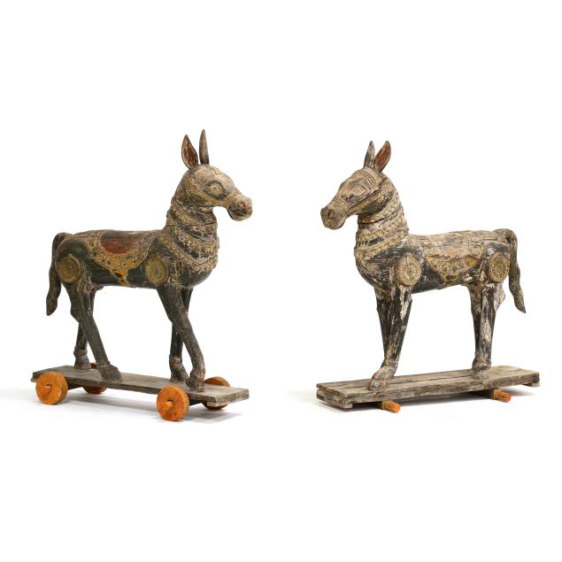 a-pair-of-carved-wood-indian-horses