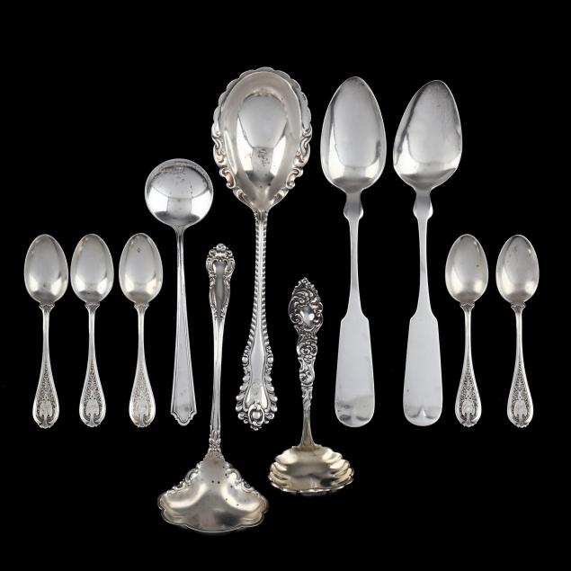 collection-of-antique-american-sterling-silver-flatware
