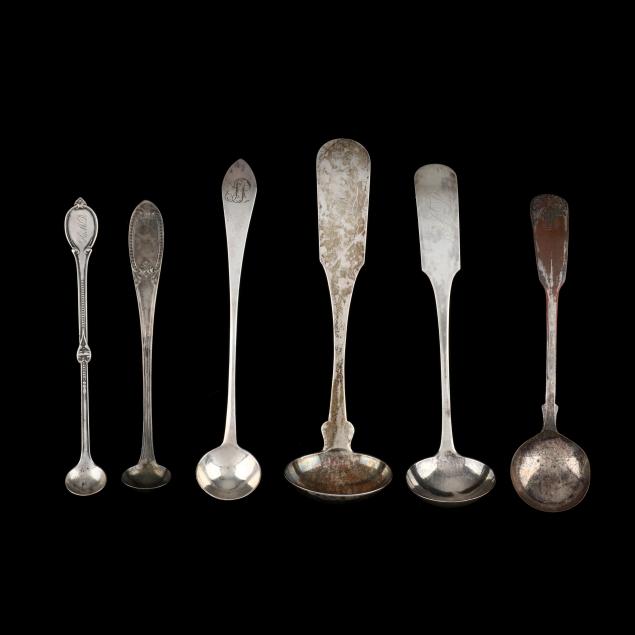 a-collection-of-american-coin-silver-ladles