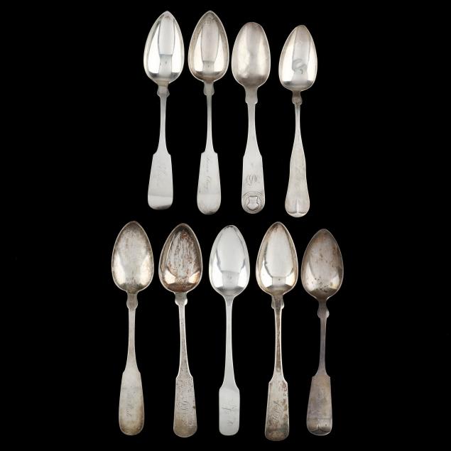 selection-of-nine-american-coin-silver-and-sterling-silver-tablespoons