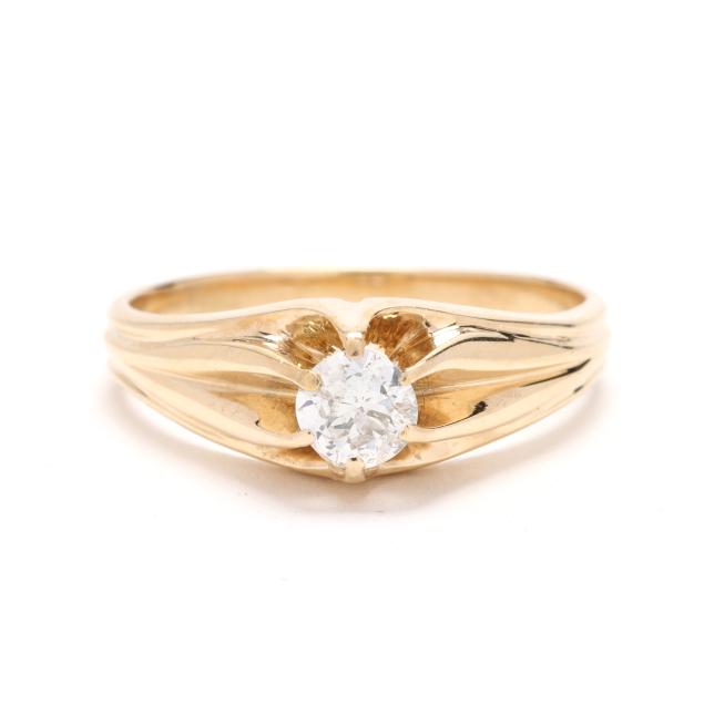 gent-s-gold-and-diamond-ring