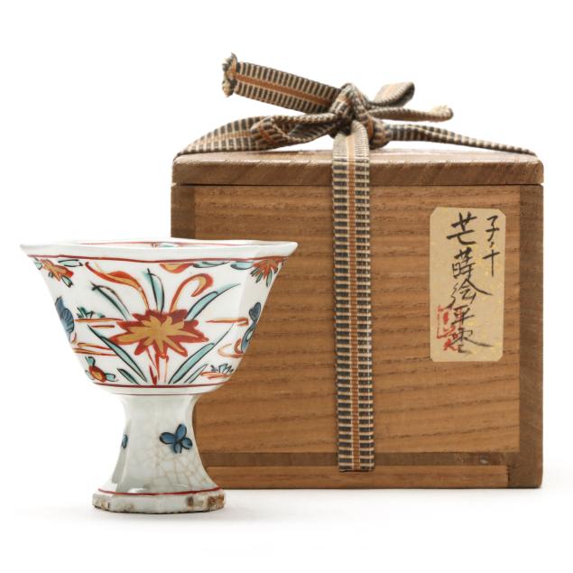 a-japanese-porcelain-octagonal-shaped-stem-cup