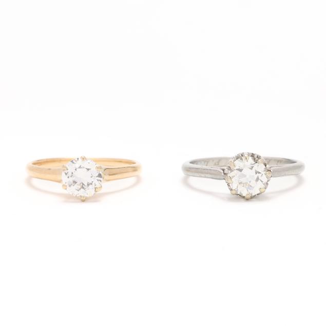 two-gold-and-diamond-rings