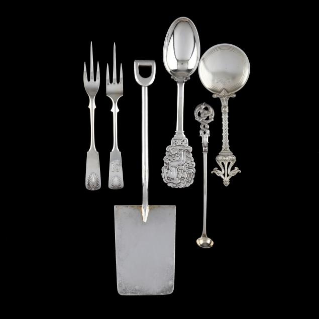 six-pieces-of-scandinavian-silver-flatware