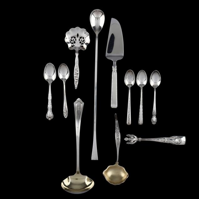 a-group-of-sterling-silver-flatware