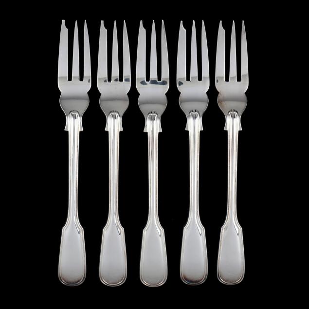 five-elizabeth-ii-silver-pie-forks