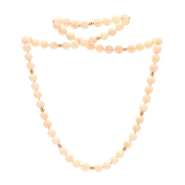endless-strand-angel-skin-coral-bead-necklace